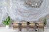 Marble Texture Peel and Stick Wallpaper: Golden Abstract Wall Mural
