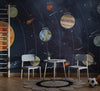 Planets Wallpaper Mural: Solar System Space Theme