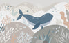 Whale Kids Wallpaper: Deep Sea Fantasy Mural (Peel and Stick or Non-Woven)