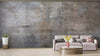 Papier peint effet béton apparent : décoration murale grise pour chambre