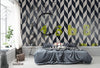 Black and White Geometric Wallpaper: Art Deco Peel and Stick