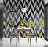 Black and White Geometric Wallpaper: Art Deco Peel and Stick